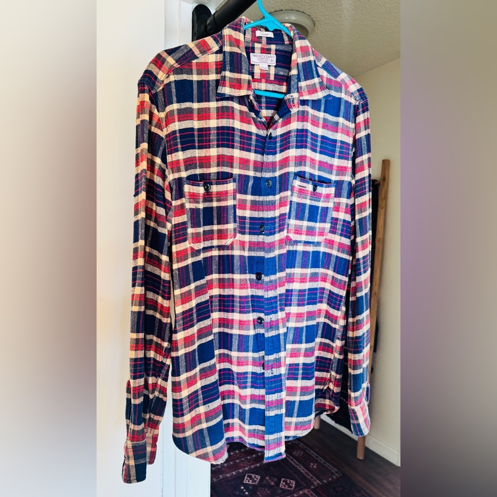 J. Crew-Wallace and Barnes Plaid Casual Button Down Shirt 

#Plaid #Boho #JCrew